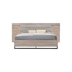 CAMA KING "8349A"+2 MESITAS DE NOCHE - 3PCS