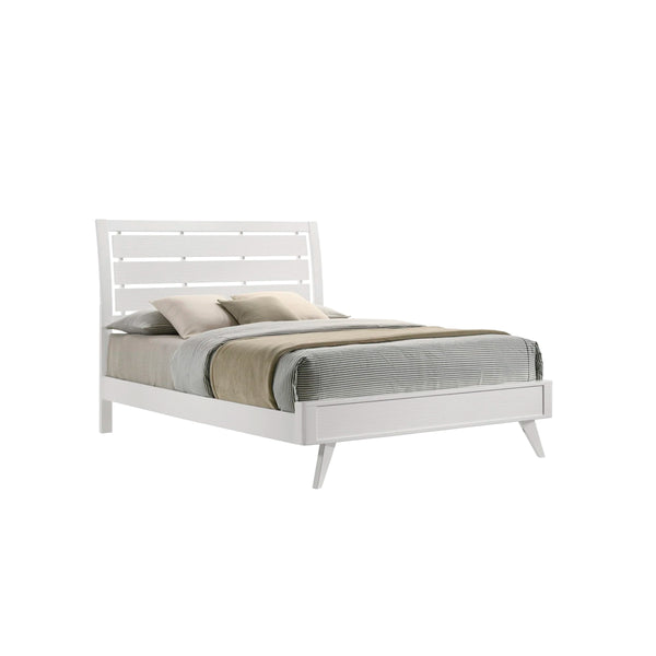 CHLOE BED KING, FINISH: WHITE