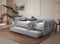 CAMA TWIN EN TELA GRIS