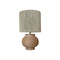 ***TERRACOTTA TABLE LAMP WITH SHADE