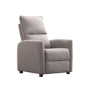 BUTACA RECLINABLE MANUAL EN TELA GRIS