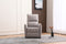 BUTACA RECLINABLE MANUAL EN TELA GRIS