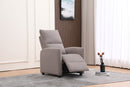 BUTACA RECLINABLE MANUAL EN TELA GRIS