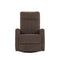 BUTACA RECLINABLE MANUAL EN TELA MARRON