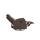 BUTACA RECLINABLE MANUAL EN TELA MARRON
