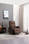 BUTACA RECLINABLE MANUAL EN TELA MARRON