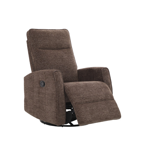 BUTACA RECLINABLE MANUAL EN TELA MARRON