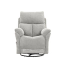 BUTACA RECLINABLE MANUAL EN TELA GRIS