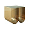 MESA LATERAL EN METAL DORADO