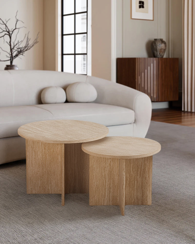 MESA DE CENTRO ESTILO MARMOL SET/2