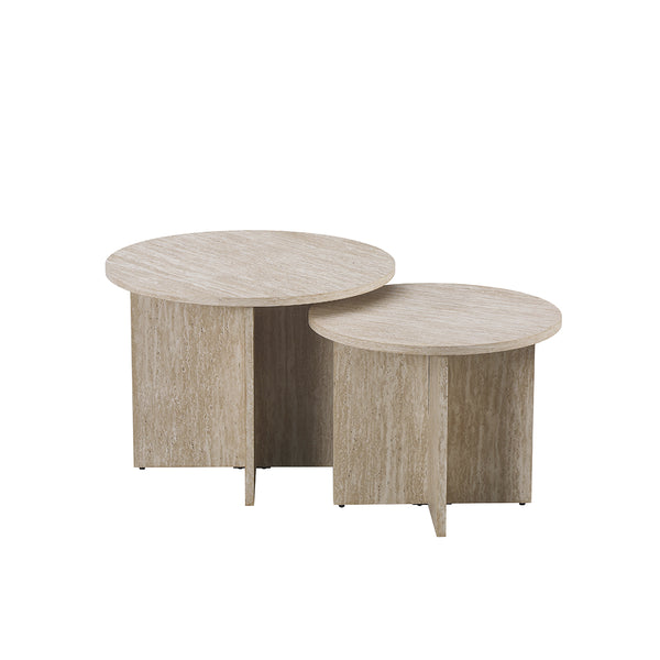 MESA DE CENTRO ESTILO MARMOL SET/2