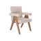 SILLA DE COMEDOR EN TELA BEIGE