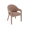 SILLA DE COMEDOR EN TELA MARRON
