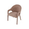 SILLA DE COMEDOR EN TELA MARRON