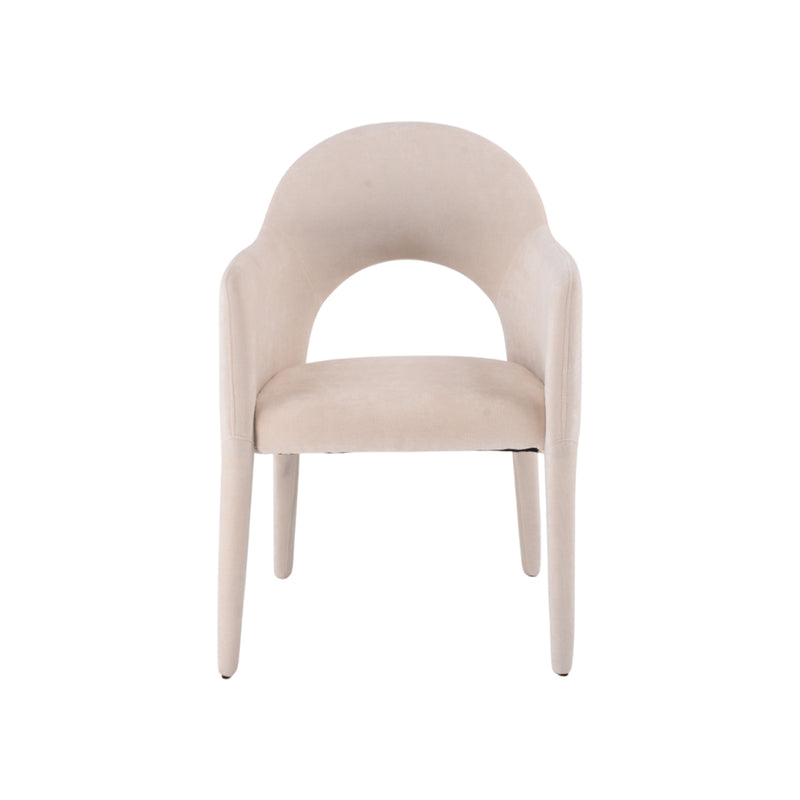 SILLA DE COMEDOR EN TELA BEIGE