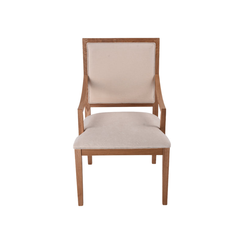SILLA DE COMEDOR EN TELA BEIGE