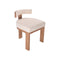 SILLA DE COMEDOR EN TELA BEIGE