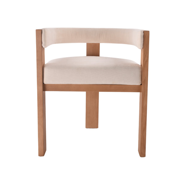 SILLA DE COMEDOR EN TELA BEIGE