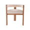 SILLA DE COMEDOR EN TELA BEIGE