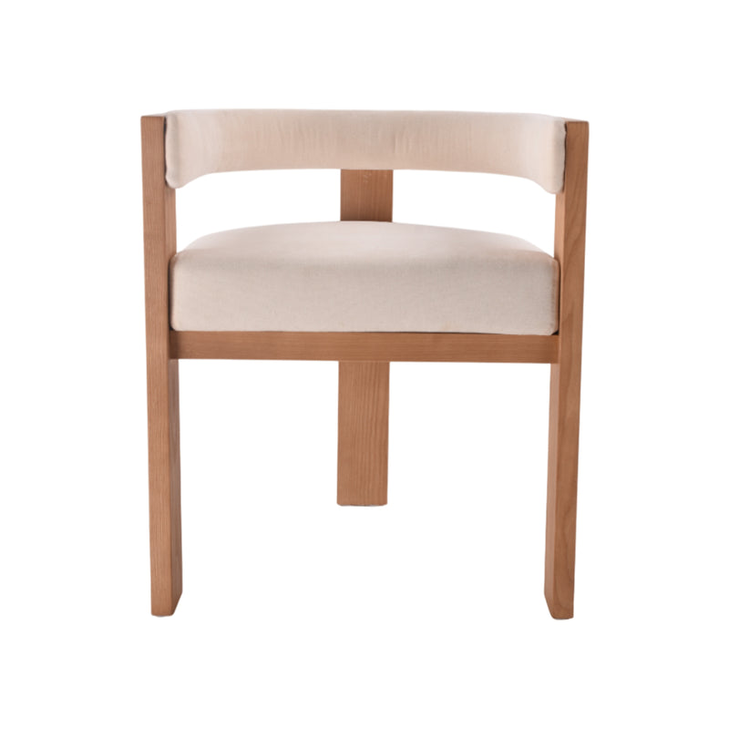 SILLA DE COMEDOR EN TELA BEIGE
