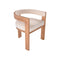 SILLA DE COMEDOR EN TELA BEIGE