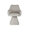 SILLA DE COMEDOR CON ASIENTO GIRATORIO EN TELA TAUPE