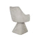 SILLA DE COMEDOR CON ASIENTO GIRATORIO EN TELA TAUPE