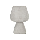 SILLA DE COMEDOR CON ASIENTO GIRATORIO EN TELA TAUPE