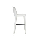 BAR CHAIR, LEG: OTE MOHAIR-103 CREAM AND BLACK