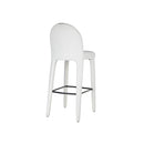 BAR CHAIR, LEG: OTE MOHAIR-103 CREAM AND BLACK