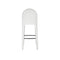 BAR CHAIR, LEG: OTE MOHAIR-103 CREAM AND BLACK