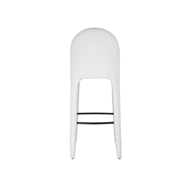 BAR CHAIR, LEG: OTE MOHAIR-103 CREAM AND BLACK