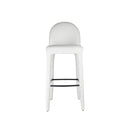 BAR CHAIR, LEG: OTE MOHAIR-103 CREAM AND BLACK