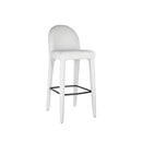 BAR CHAIR, LEG: OTE MOHAIR-103 CREAM AND BLACK