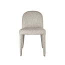 SILLA DE COMEDOR EN TELA MARRON