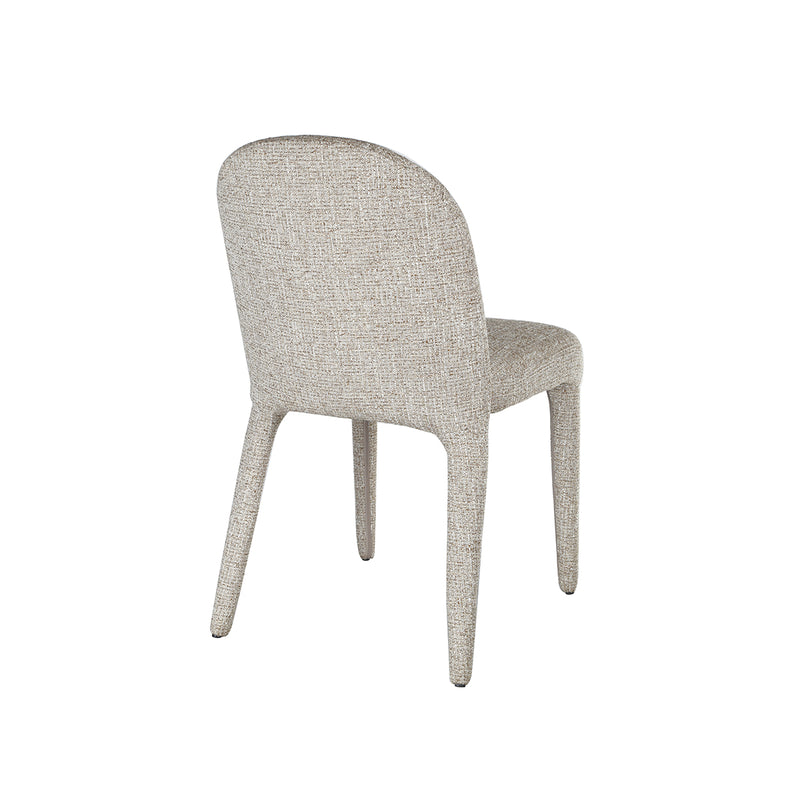 SILLA DE COMEDOR EN TELA MARRON