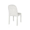 SILLA DE COMEDOR EN TELA TEXTURIZADA MARRON CON BLANCO