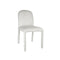 SILLA DE COMEDOR EN TELA TEXTURIZADA MARRON CON BLANCO
