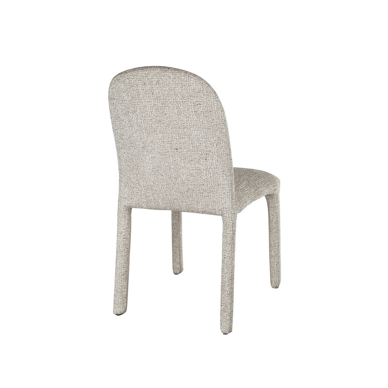 SILLA DE COMEDOR EN TELA MARRON
