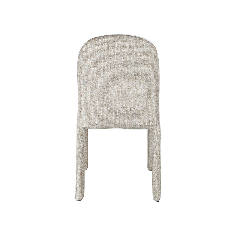 SILLA DE COMEDOR EN TELA MARRON