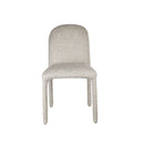 SILLA DE COMEDOR EN TELA MARRON