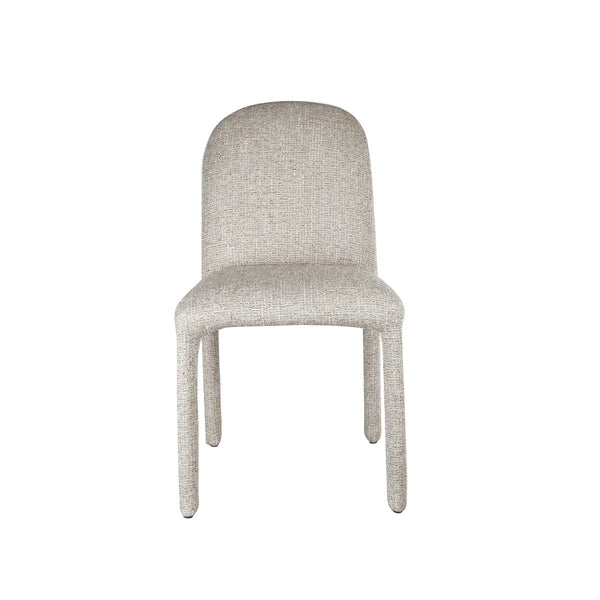 SILLA DE COMEDOR EN TELA MARRON