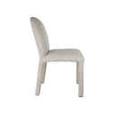 SILLA DE COMEDOR EN TELA MARRON