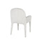 SILLA DE COMEDOR EN TELA TEXTURIZADA MARRON CON BLANCO