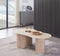 MESA DE CENTRO CON TOPE DE MÁRMOL ARTIFICIAL Y BASE MDF