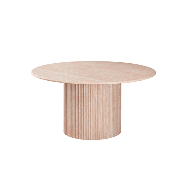 MESA DE COMEDOR CON TOPE DE MÁRMOL ARTIFICIAL Y BASE MDF