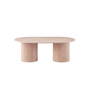 MESA DE CENTRO CON TOPE DE MÁRMOL ARTIFICIAL Y BASE MDF