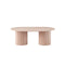 MESA DE CENTRO CON TOPE DE MÁRMOL ARTIFICIAL Y BASE MDF