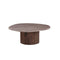 MESA DE CENTRO TOPE DE MARMOL ARTIFICIAL Y BASE MDF