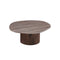 MESA DE CENTRO TOPE DE MARMOL ARTIFICIAL Y BASE MDF